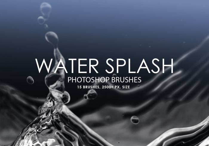 Water Splashes Brushes Photoshop Free Download